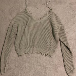Woman’s Cropped Sweater